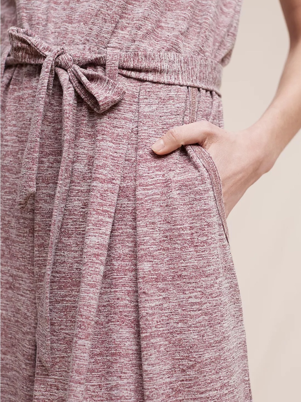 Anthropologie Saturday Sunday Saunter tie waist jumpsuit - Picture 3 of 8
